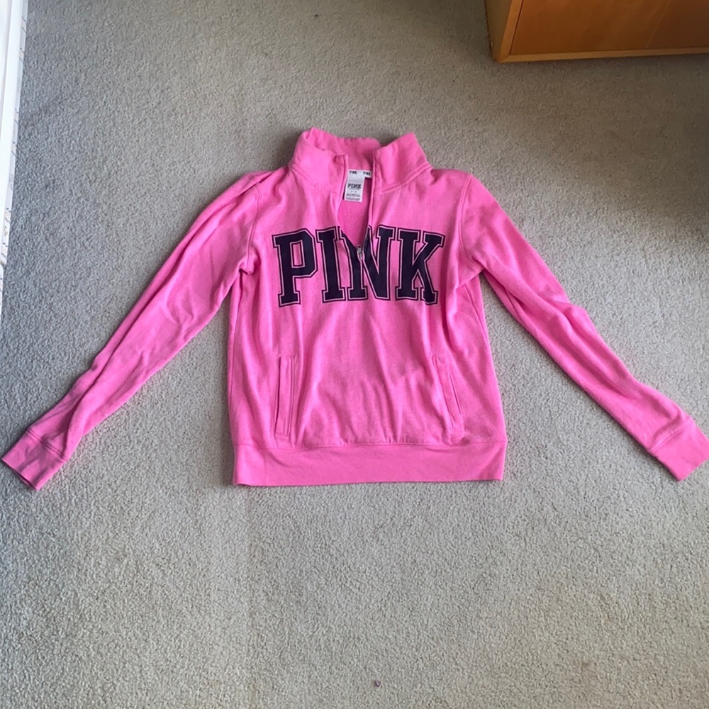 PINK Quarter Zip Small